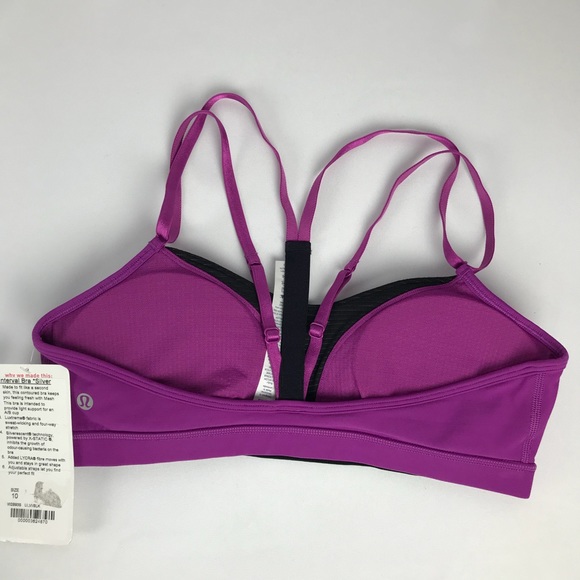 Lululemon Interval Bra *Silver Size 10 - Picture 4 of 5